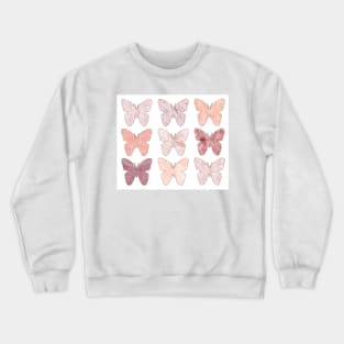 Mixed berry marble butterflies Crewneck Sweatshirt